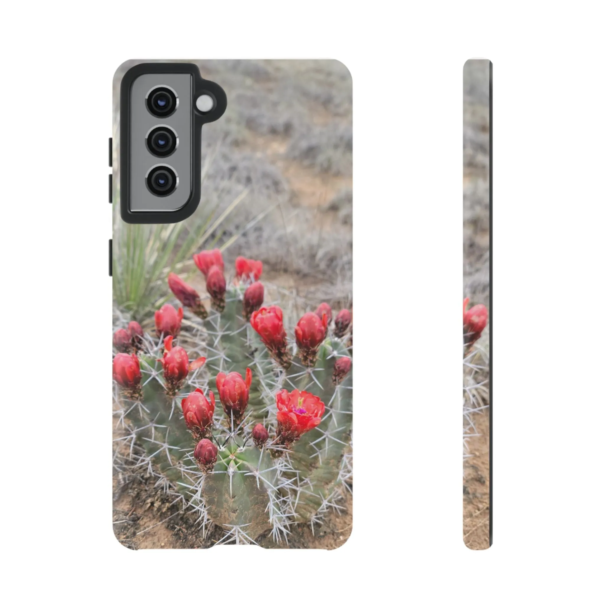 Samsung S10 - S25 Cactus Floral Tough Phone Case - Durable and Stylish Protection