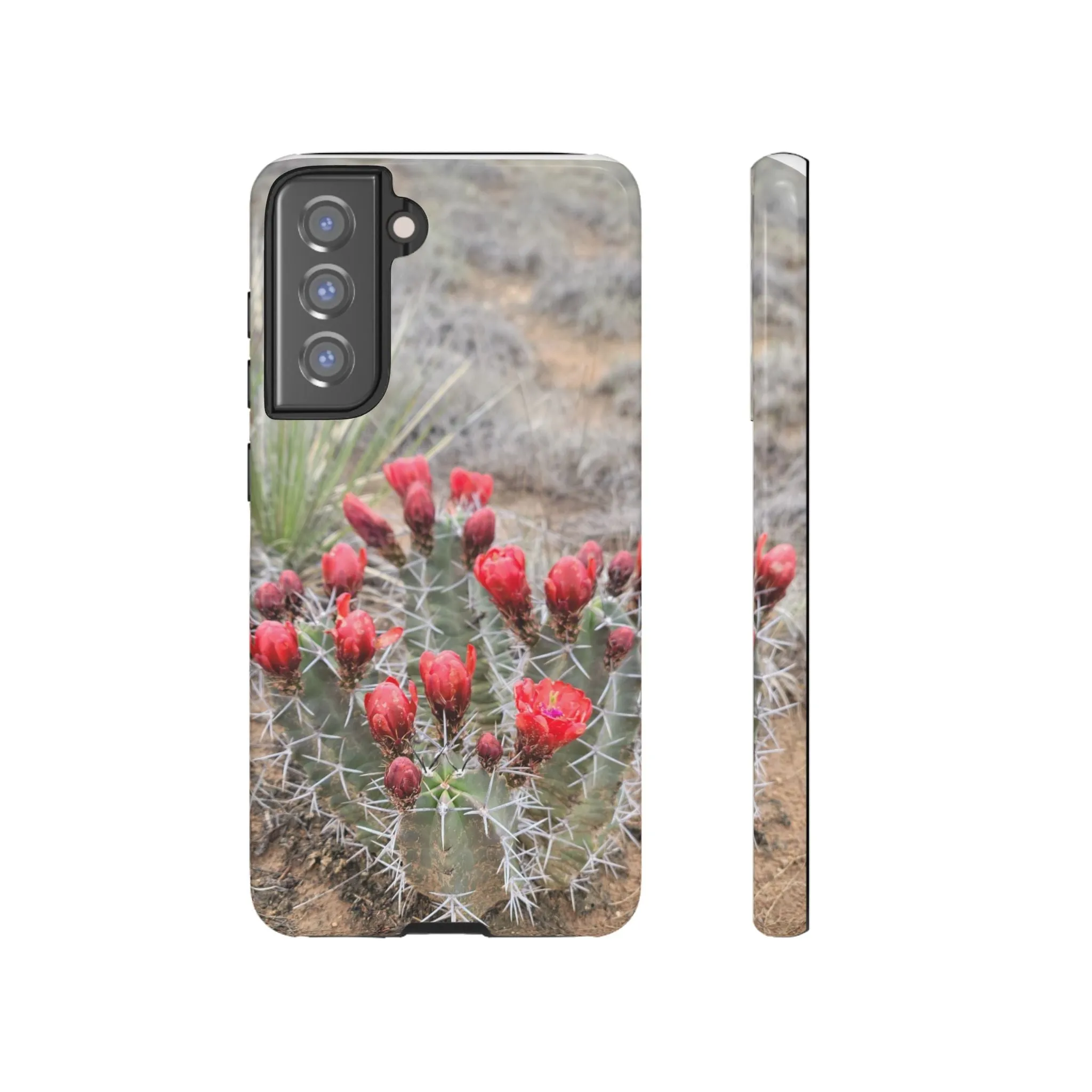 Samsung S10 - S25 Cactus Floral Tough Phone Case - Durable and Stylish Protection