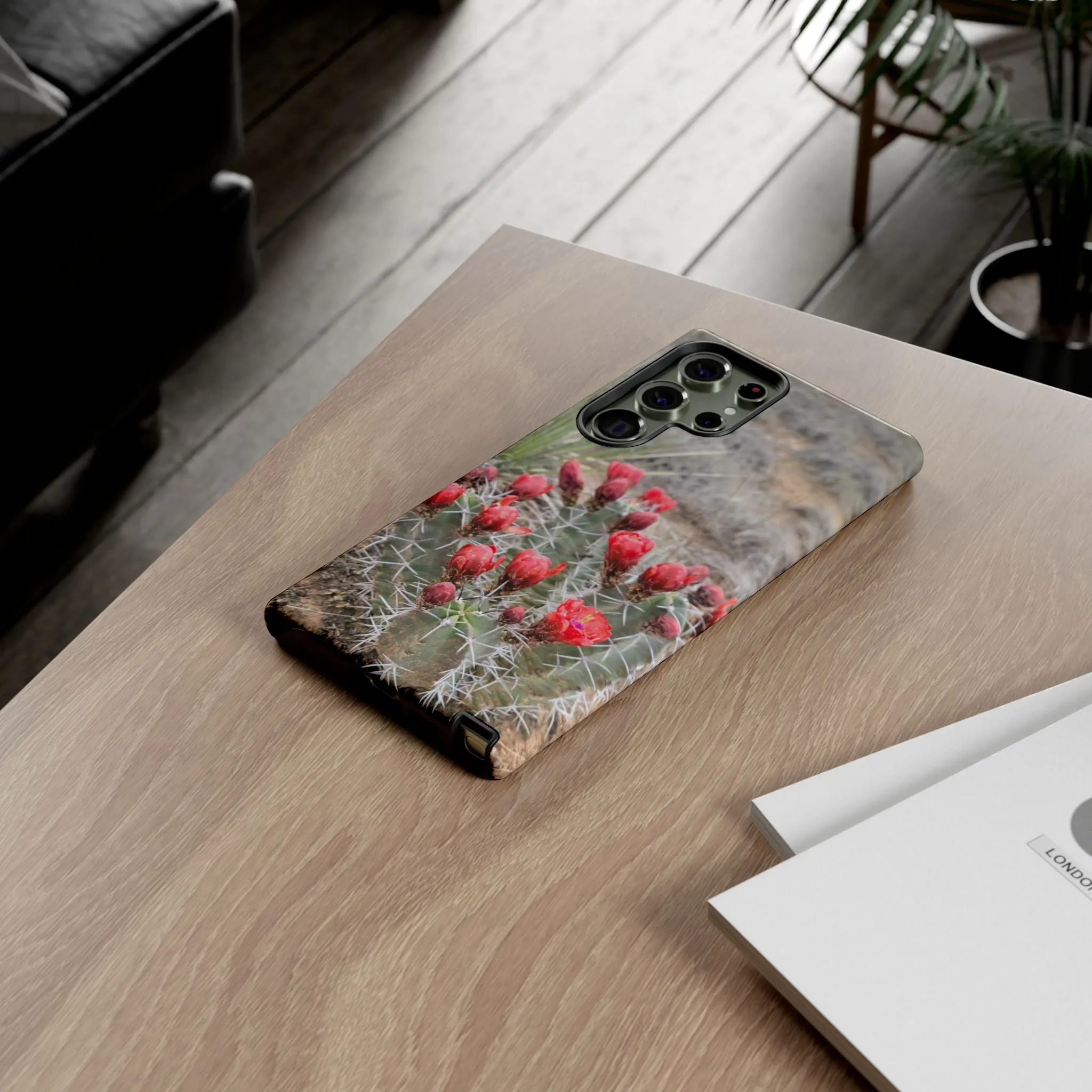 Samsung S10 - S25 Cactus Floral Tough Phone Case - Durable and Stylish Protection