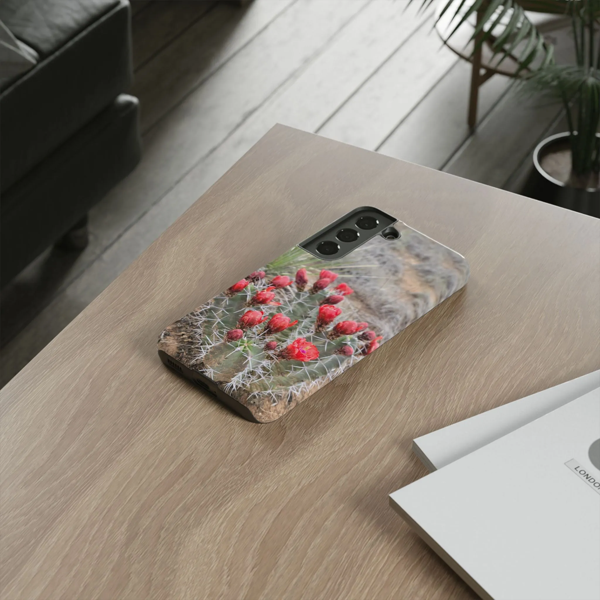 Samsung S10 - S25 Cactus Floral Tough Phone Case - Durable and Stylish Protection