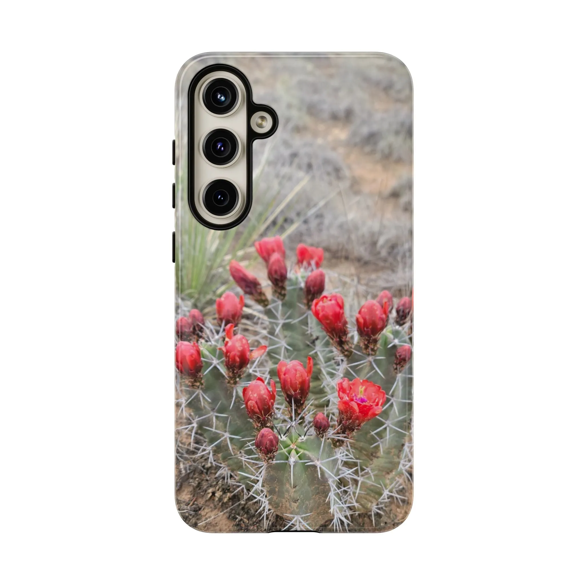Samsung S10 - S25 Cactus Floral Tough Phone Case - Durable and Stylish Protection