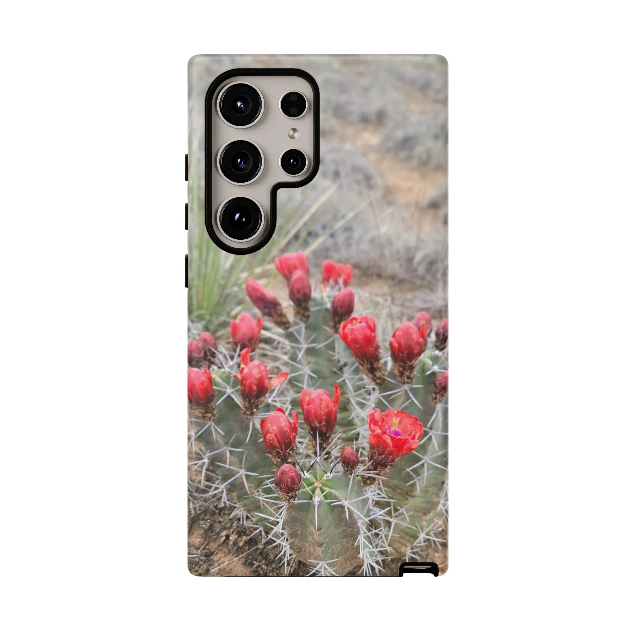 Samsung S10 - S25 Cactus Floral Tough Phone Case - Durable and Stylish Protection
