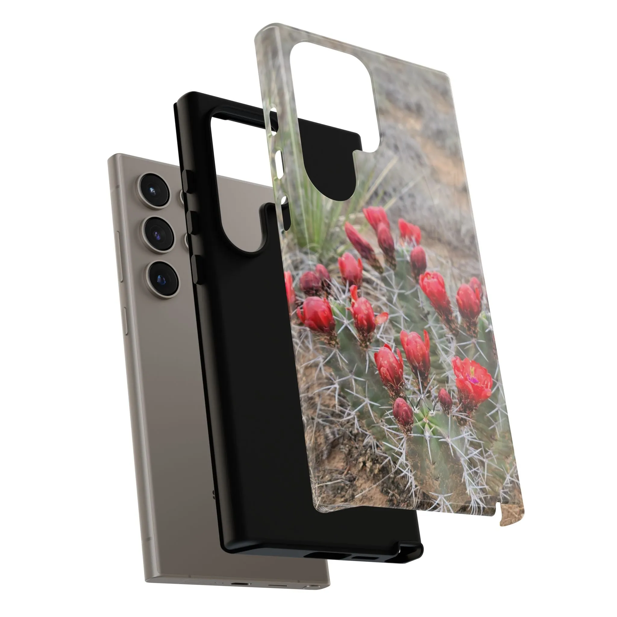Samsung S10 - S25 Cactus Floral Tough Phone Case - Durable and Stylish Protection