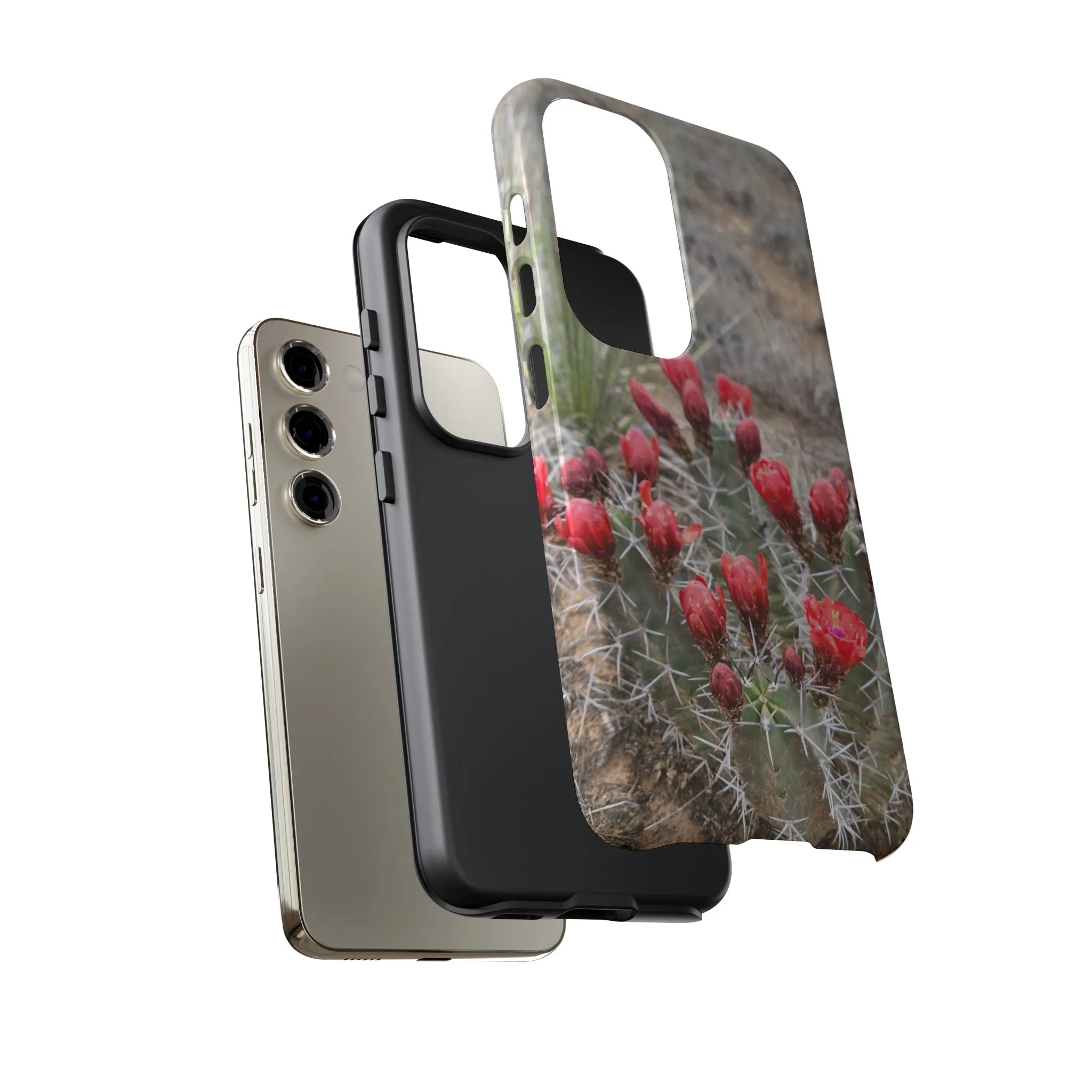 Samsung S10 - S25 Cactus Floral Tough Phone Case - Durable and Stylish Protection