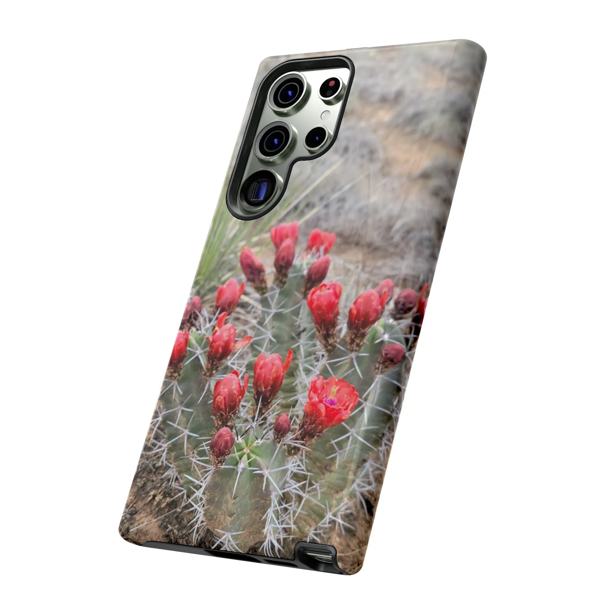 Samsung S10 - S25 Cactus Floral Tough Phone Case - Durable and Stylish Protection