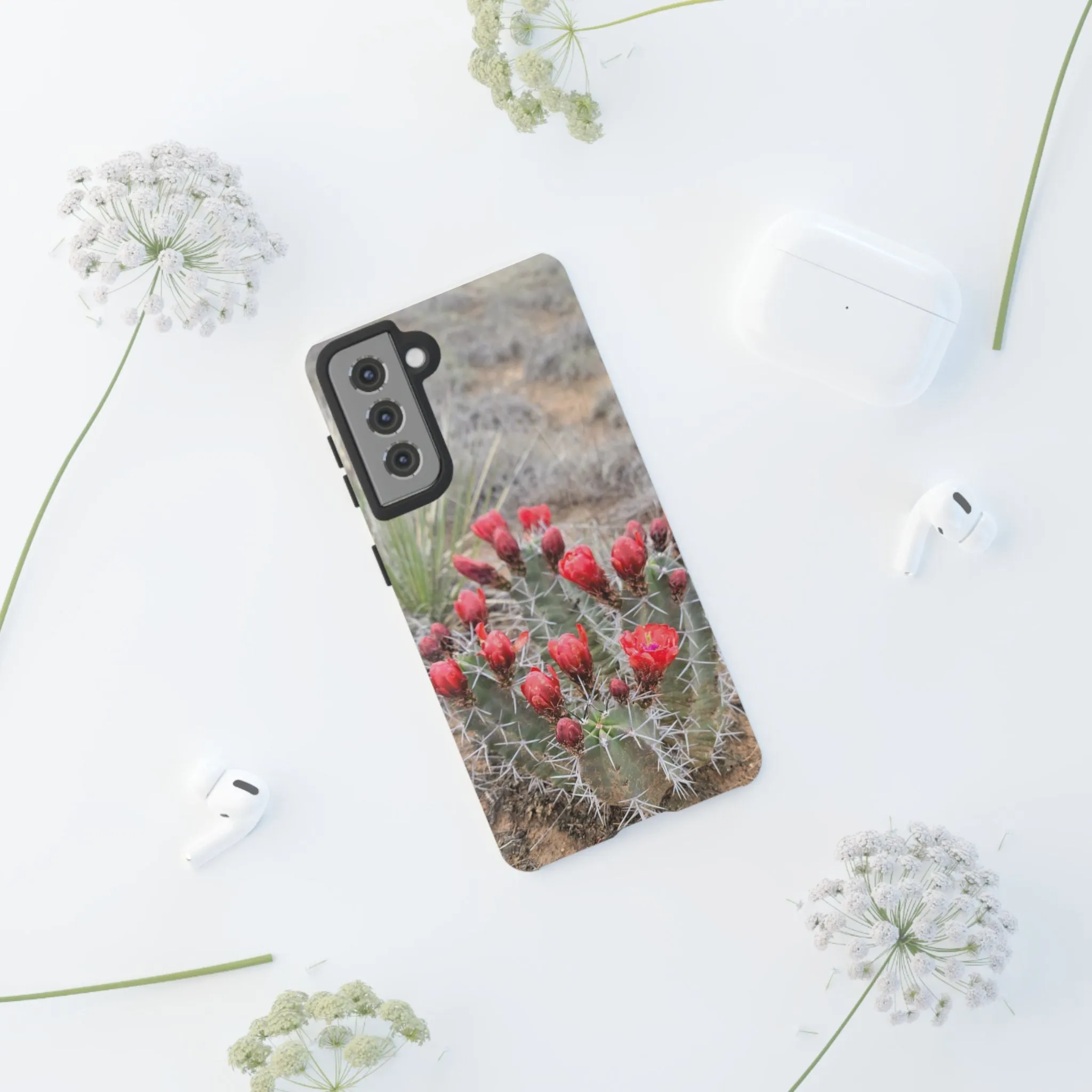 Samsung S10 - S25 Cactus Floral Tough Phone Case - Durable and Stylish Protection