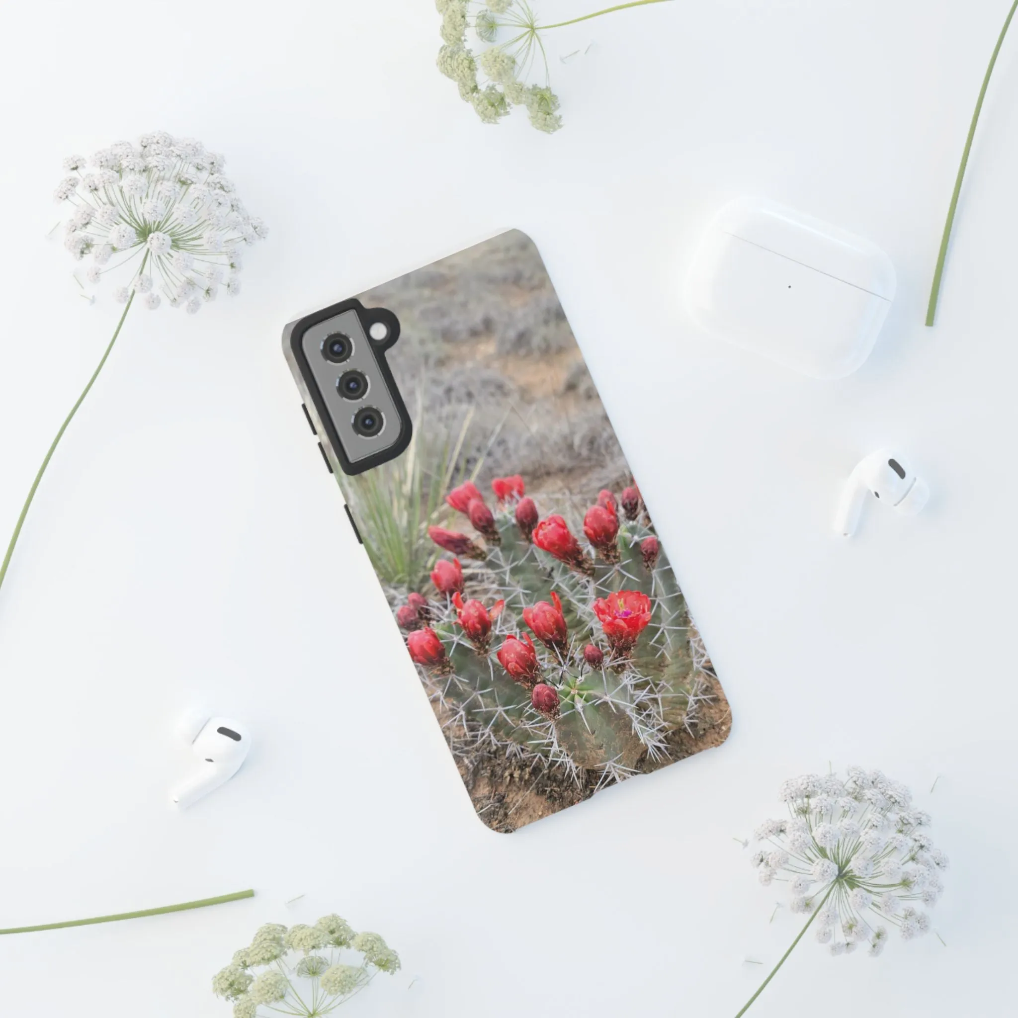 Samsung S10 - S25 Cactus Floral Tough Phone Case - Durable and Stylish Protection