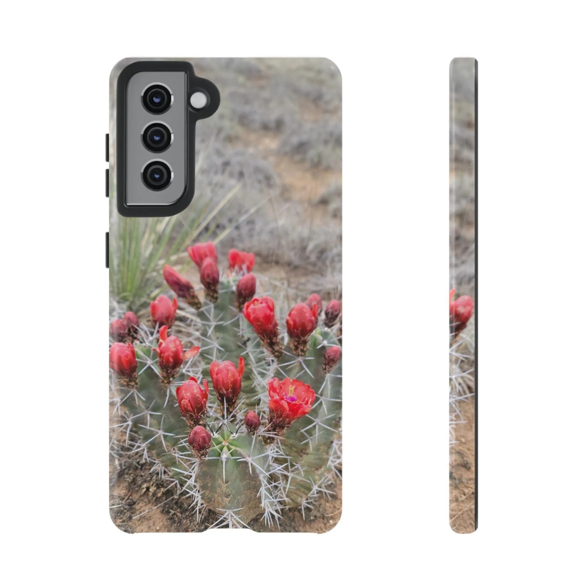 Samsung S10 - S25 Cactus Floral Tough Phone Case - Durable and Stylish Protection