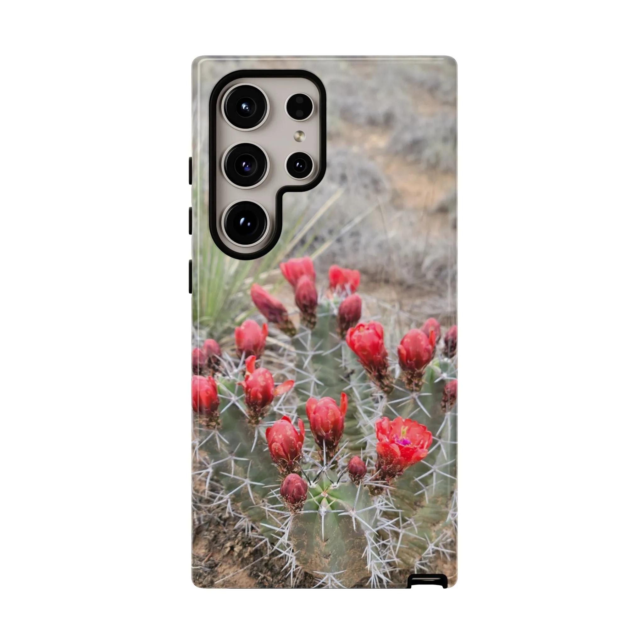 Samsung S10 - S25 Cactus Floral Tough Phone Case - Durable and Stylish Protection