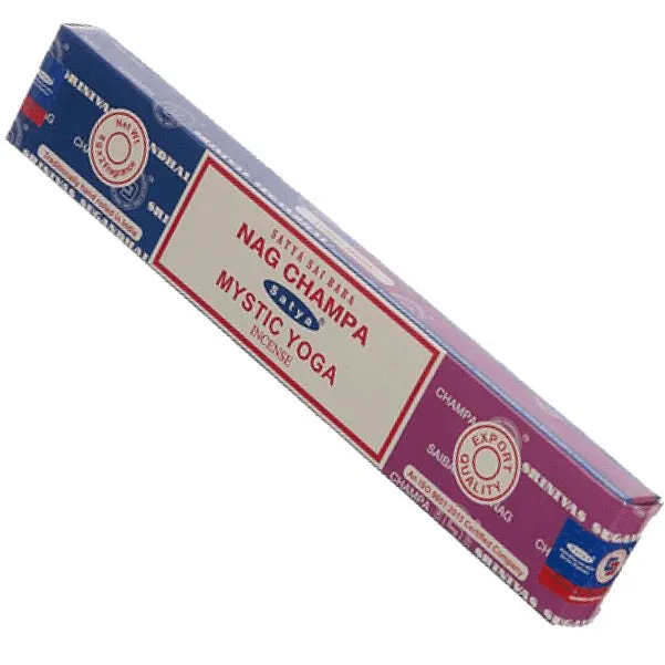 Satya - Dual - Nag Champa Mystic Yoga Incense Sticks