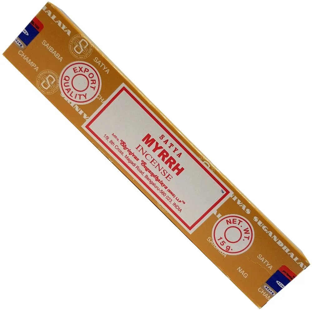 Satya - Masala - Myrrh Incense Sticks