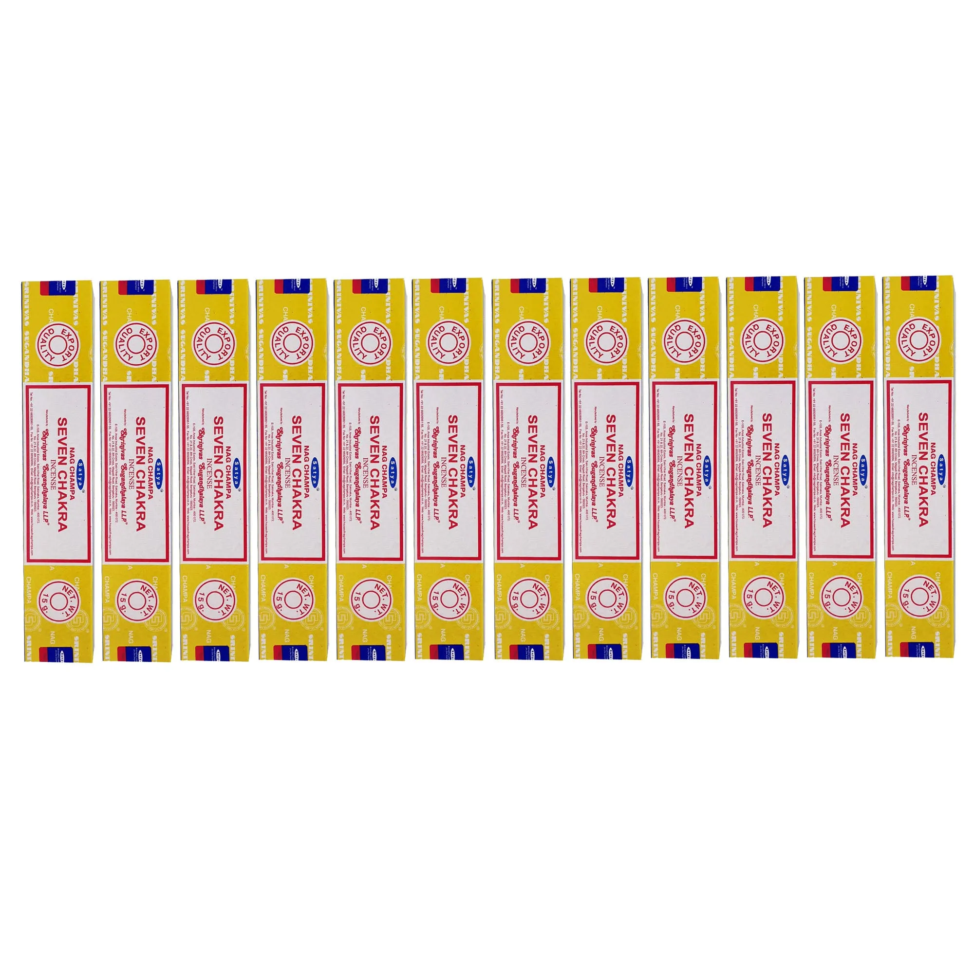Satya - Masala - Seven Chakra  Incense Sticks