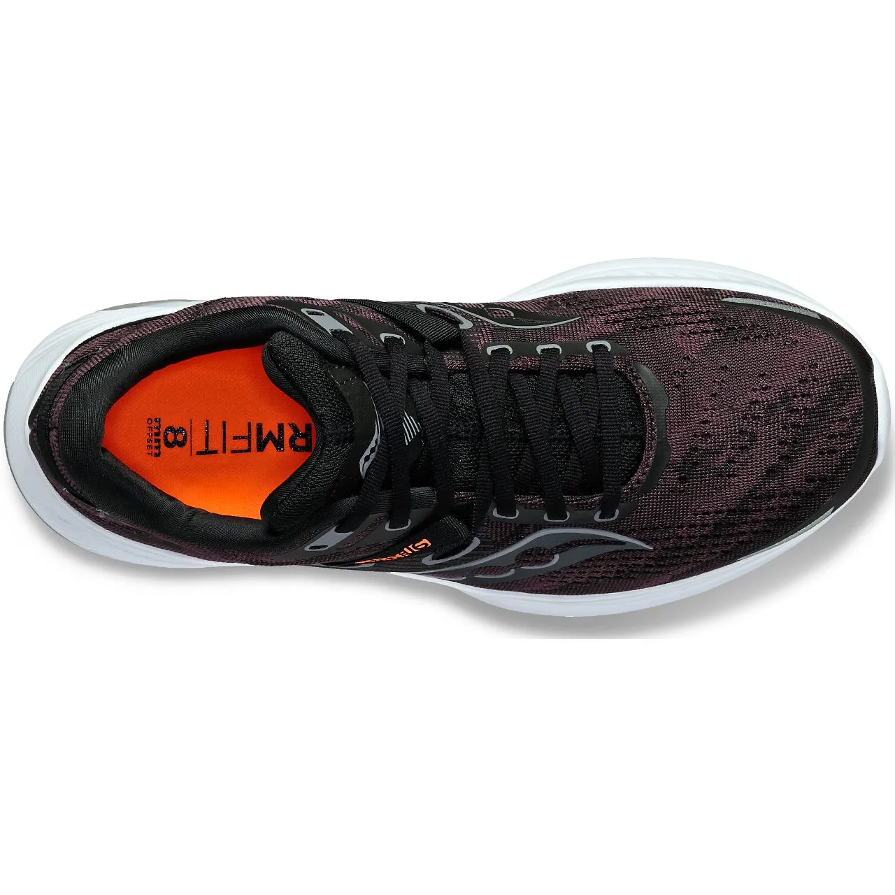 Saucony Guide 16 Wide (Mens) - Black/White