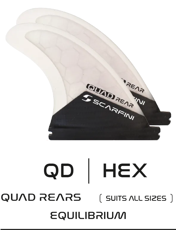 Scarfini FX E2 Medium Equilibrium Futures Thruster or Five Surfboard Fin