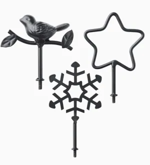 Set of 3 Seasonal Finials,87524