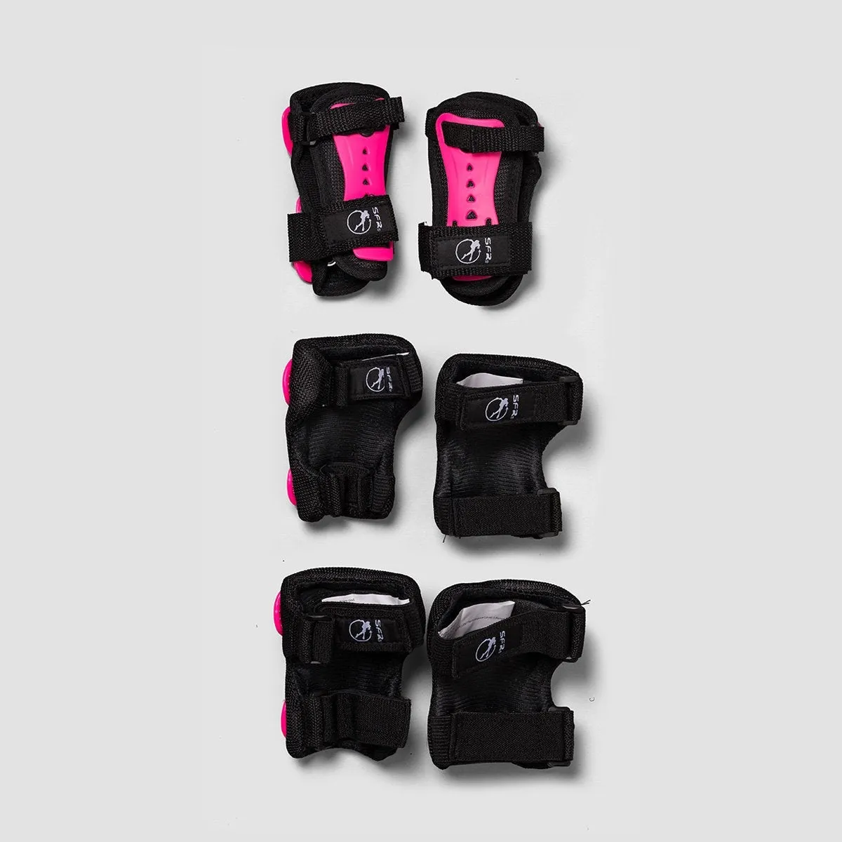 SFR Essential Triple Pad Set Pink/Black - Kids