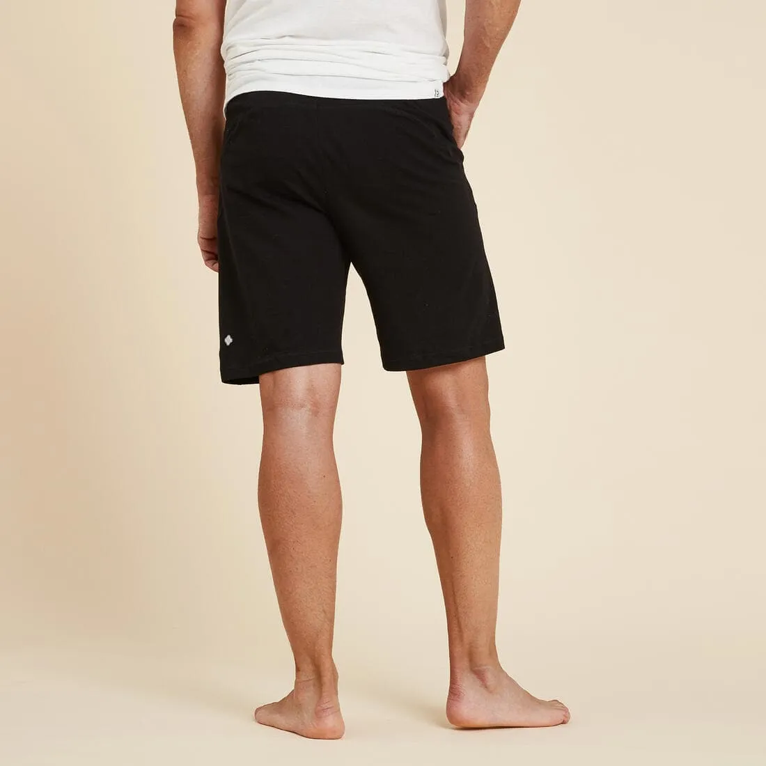 SHORT YOGA COTON HOMME GRIS