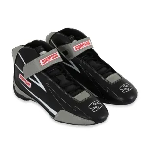 Simpson Racing Supercoil Shoe Black/Grey - 9Size 9 Black/Grey