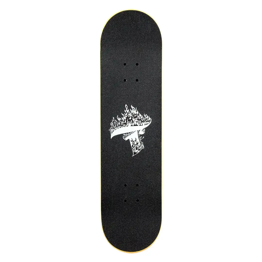 Skate Profissional Fire Preto e Vermelho DZ-277