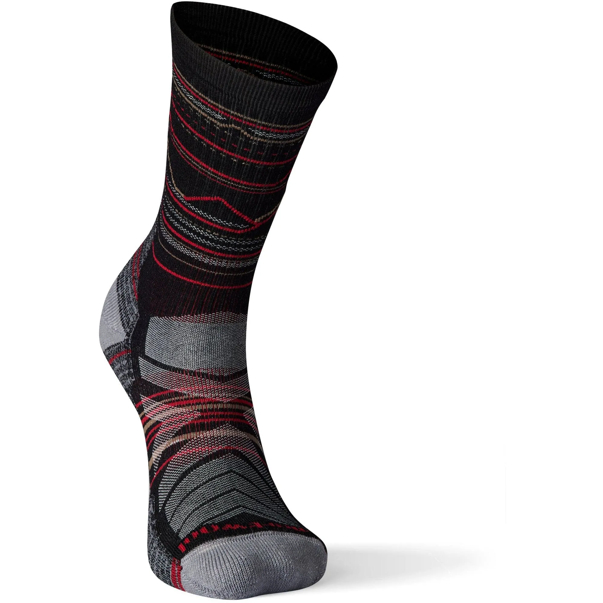 Smartwool Hike Light Cushion Mountain Range Pattern Crew Socks