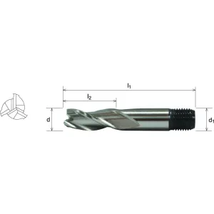 Somta 3 Flute 20mm HSS-Co8 Multi-Purpose End Mill