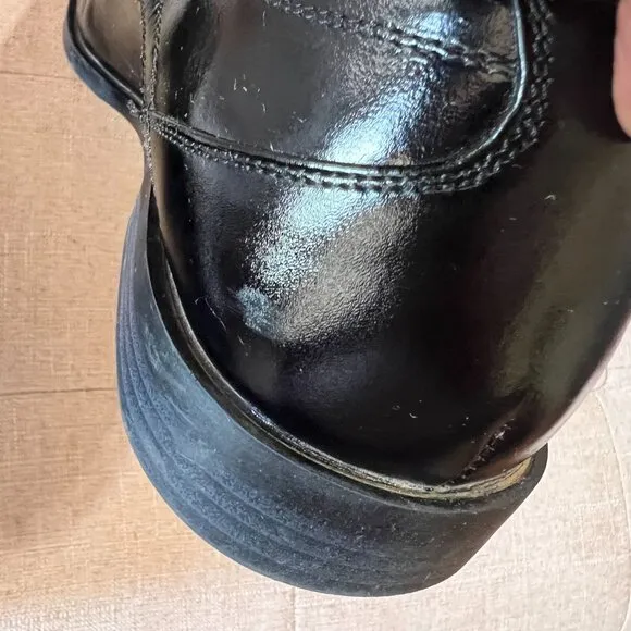 Stacy Adams Sz 13M Black Leather upper,  Square Toe Men Oxford shoes