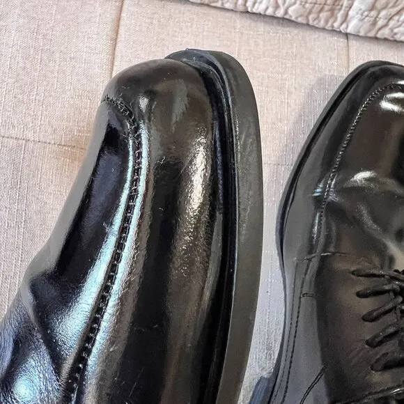 Stacy Adams Sz 13M Black Leather upper,  Square Toe Men Oxford shoes