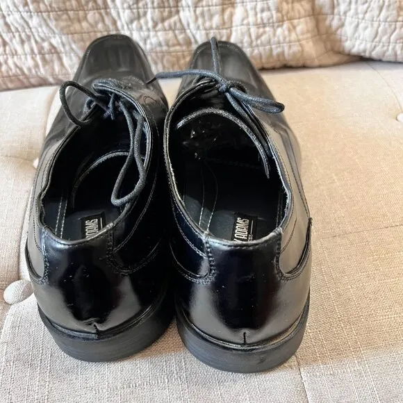 Stacy Adams Sz 13M Black Leather upper,  Square Toe Men Oxford shoes