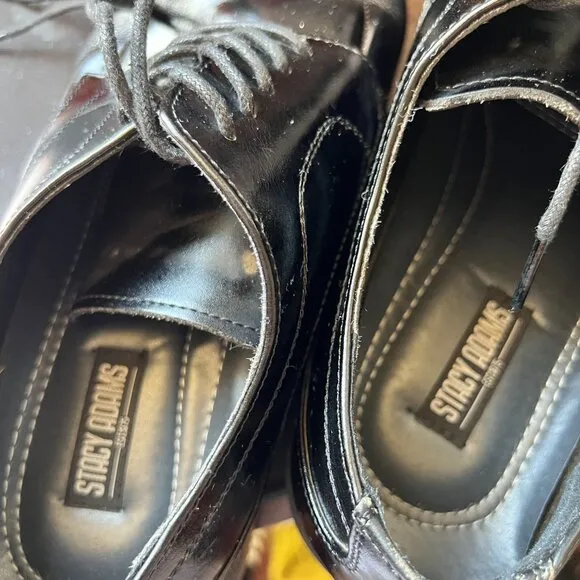 Stacy Adams Sz 13M Black Leather upper,  Square Toe Men Oxford shoes
