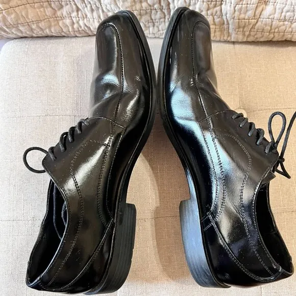 Stacy Adams Sz 13M Black Leather upper,  Square Toe Men Oxford shoes