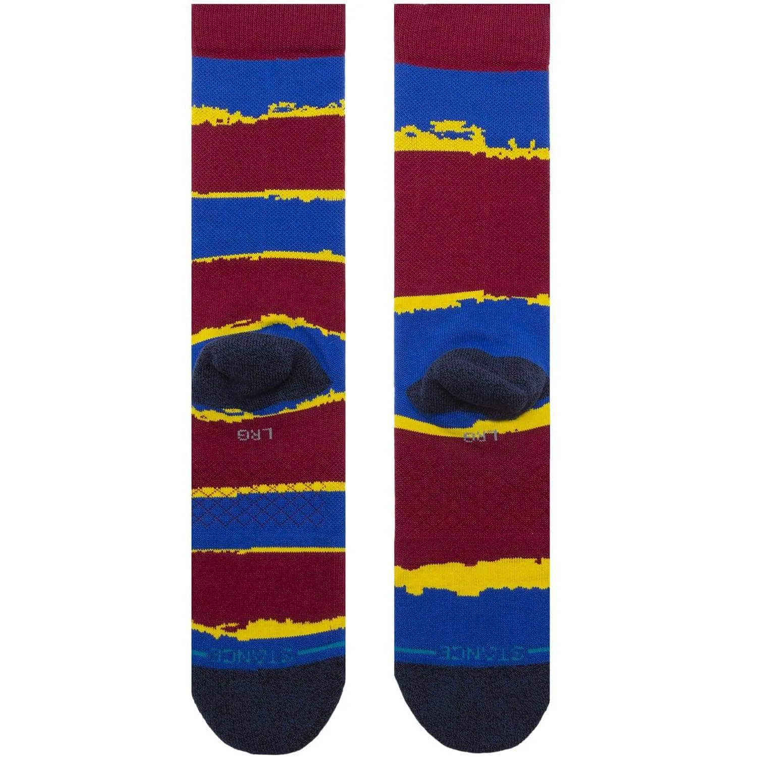 Stance X FC Barcelona FCB Stripe Socks - Maroon