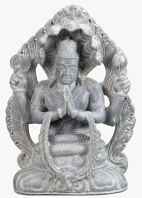 Stone Statuette 'Lord Patanjali'
