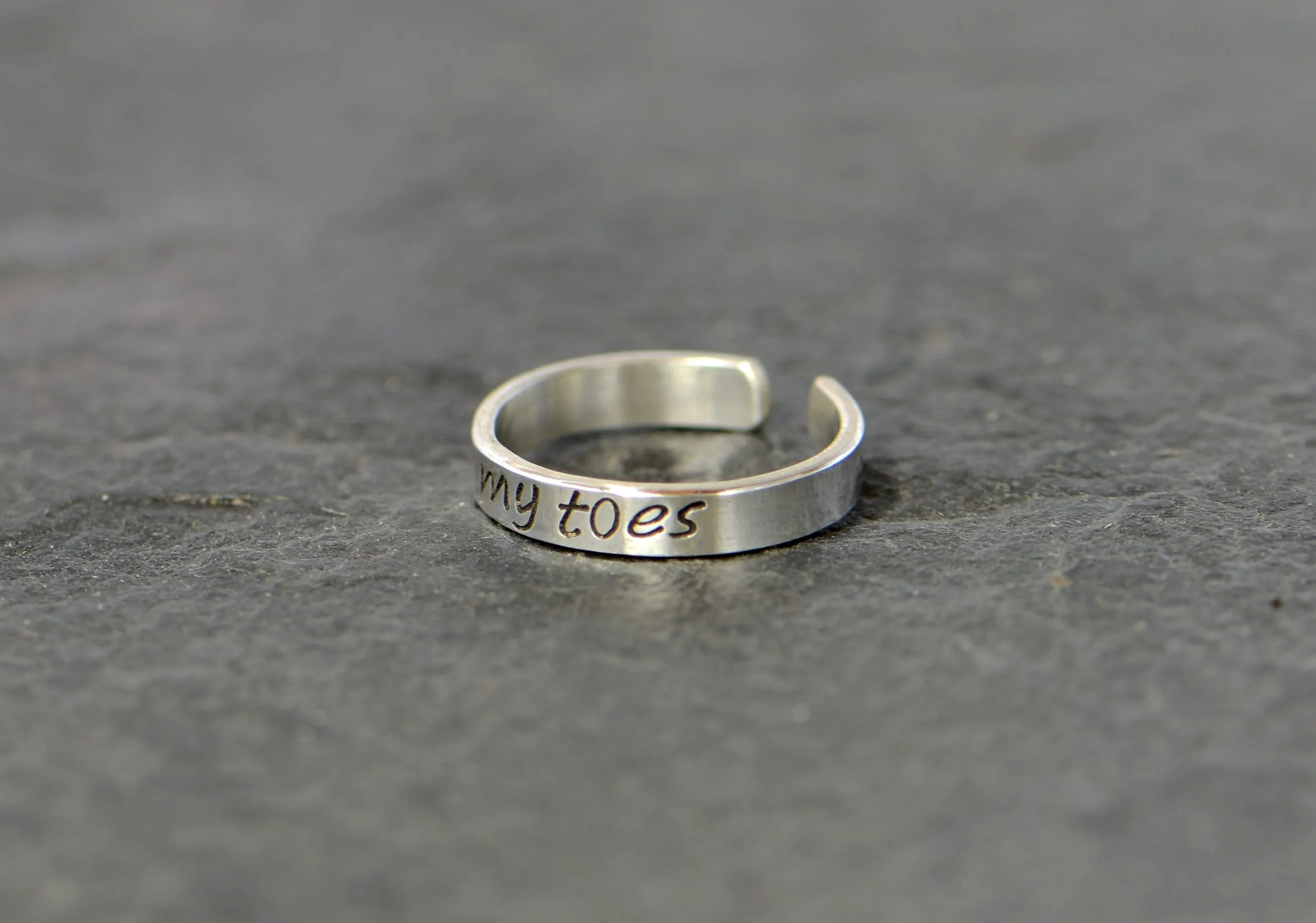Suck my toes sterling silver toe ring