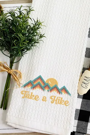 Take A Hike Waffle Kitchen Towel