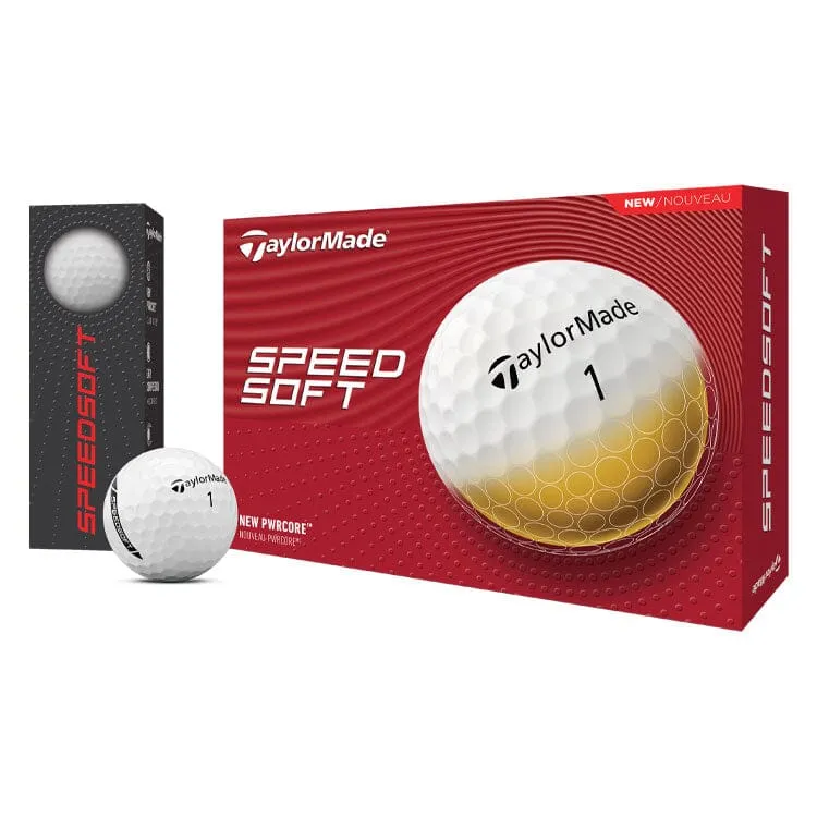 TaylorMade SpeedSoft White Golf Balls 12Pk
