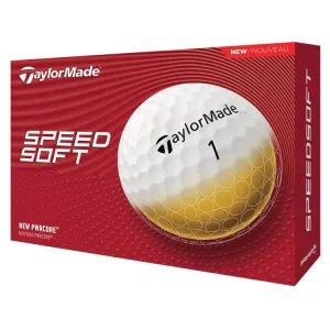 TaylorMade SpeedSoft White Golf Balls 12Pk