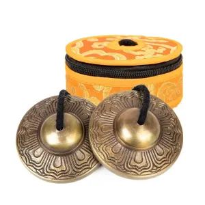 Tingsha Bells Cymbals Chime Antique Tibetan Buddhist Meditation Yoga Gift Mindfulness