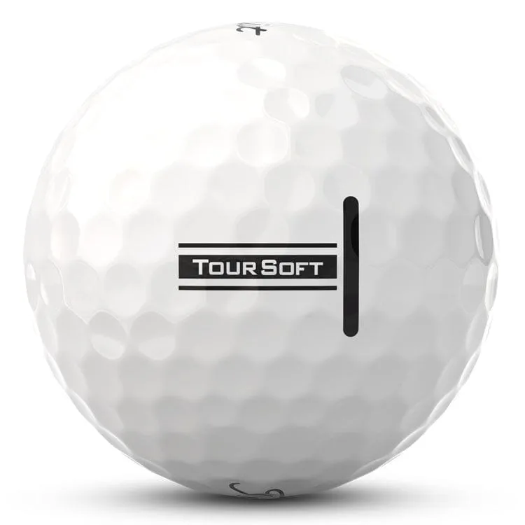 Titleist Tour - Pelotas de golf blancas blandas, 12 unidades