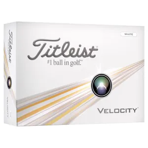 Titleist Velocity White Golf Balls 12Pk