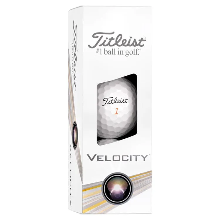 Titleist Velocity White Golf Balls 12Pk