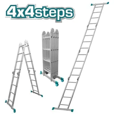 Total Multi-Purpose Aluminum Ladder 4x4 - THLAD04441