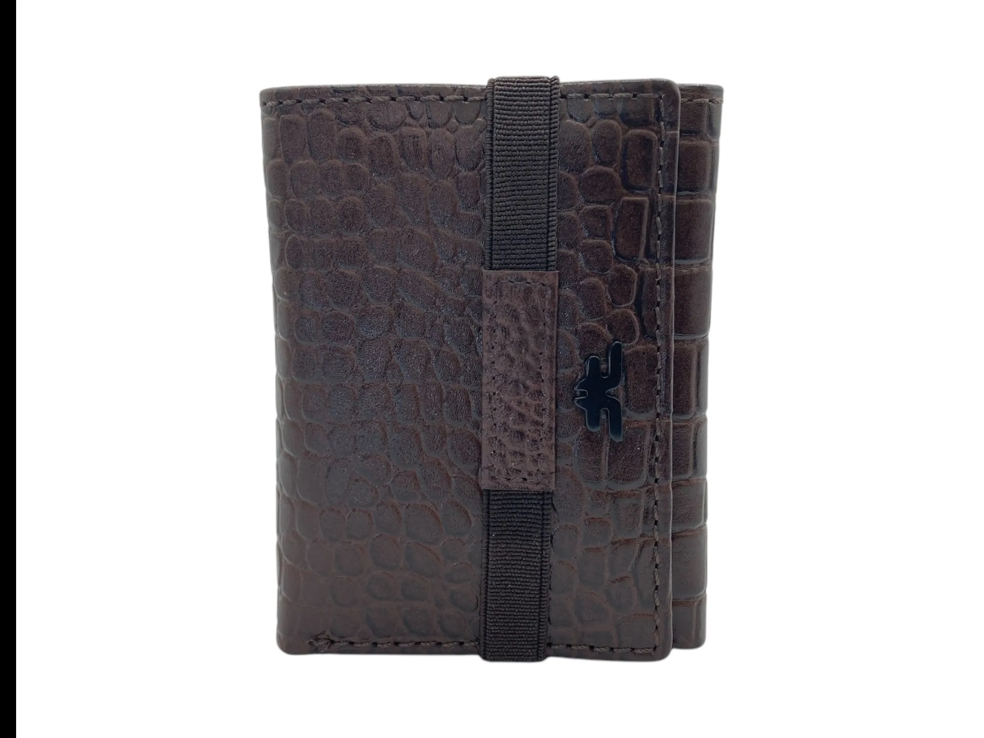 Trifold Wallet RFID Slim Wallets 10 Card Double Stitch # 1508 [Elastic]