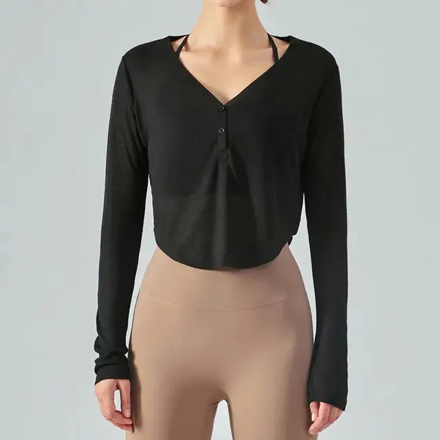 V-Neck Long & Short Sleeve Sports Shirt