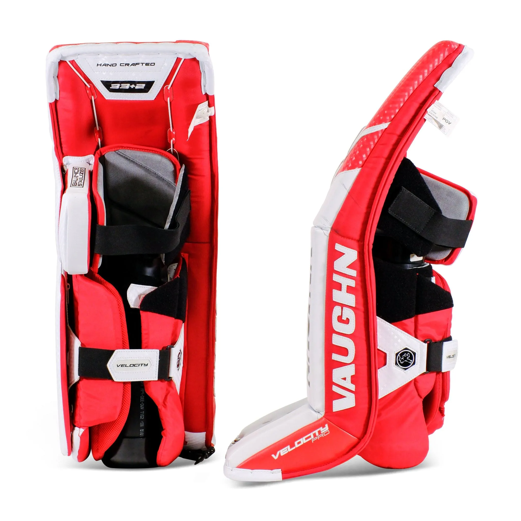 Vaughn Velocity V10 Pro Senior Goalie Leg Pads - USED 33 2