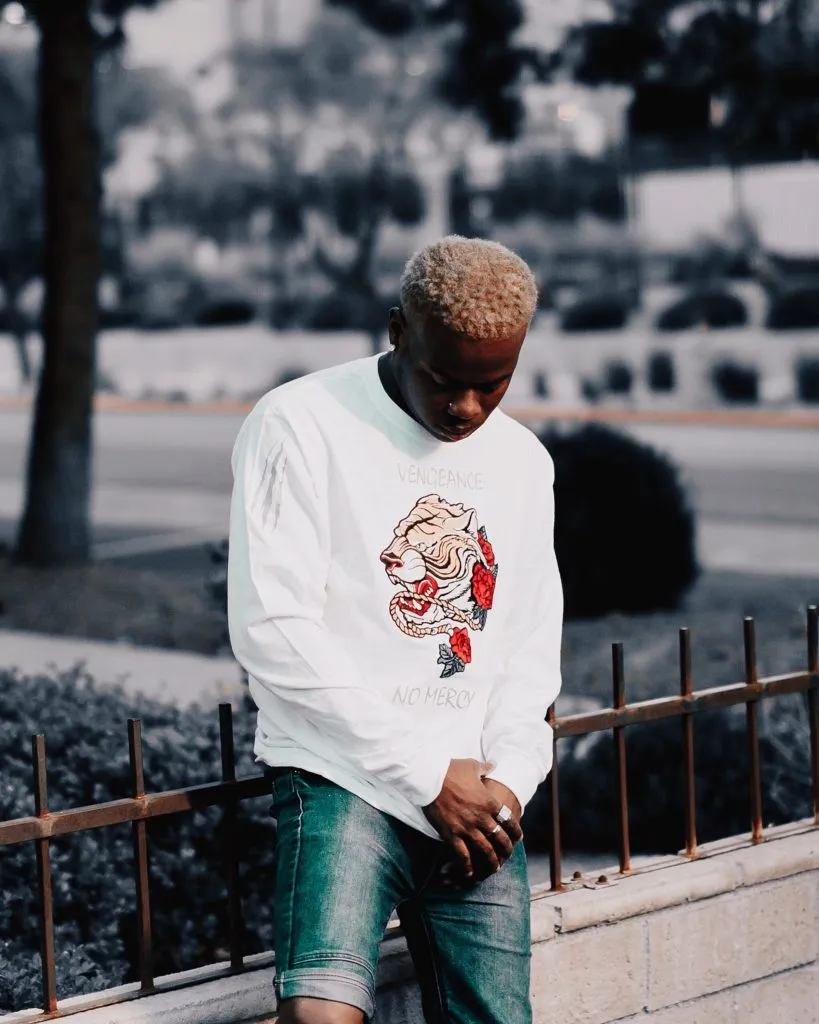 Vengeance/No Mercy Tiger | White Long Sleeve Tee