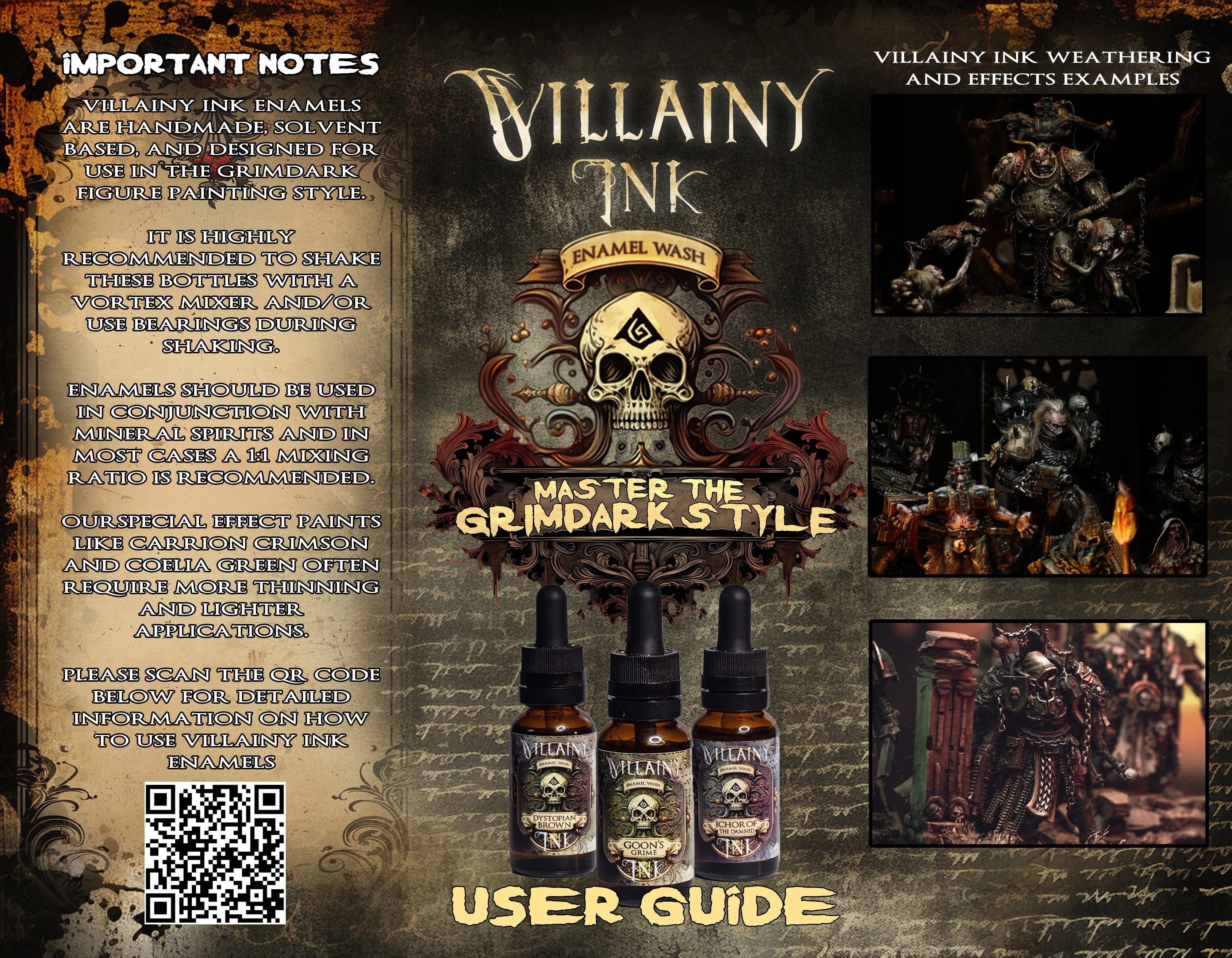 Villainy Inks - Handcrafted Enamel Washes 30ml - Coelia Green
