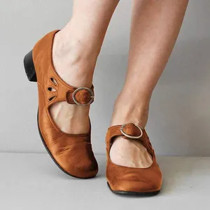 Vintage round toe orthopedic shoes - Opal