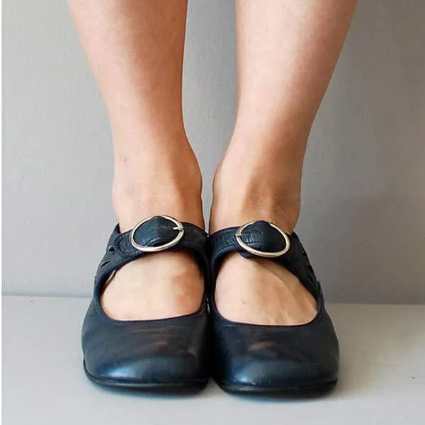 Vintage round toe orthopedic shoes - Opal