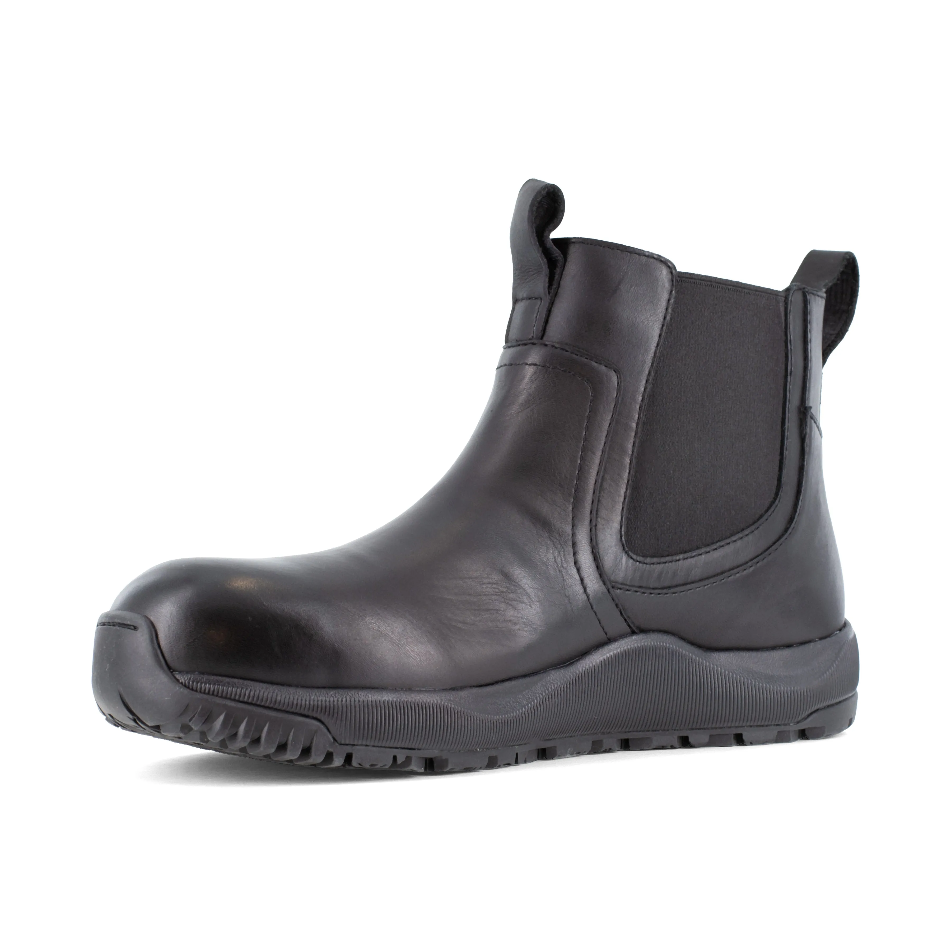 Volcom Men's Street Shield Comp Toe Slip On Station Duty Boot - Black - VM30706