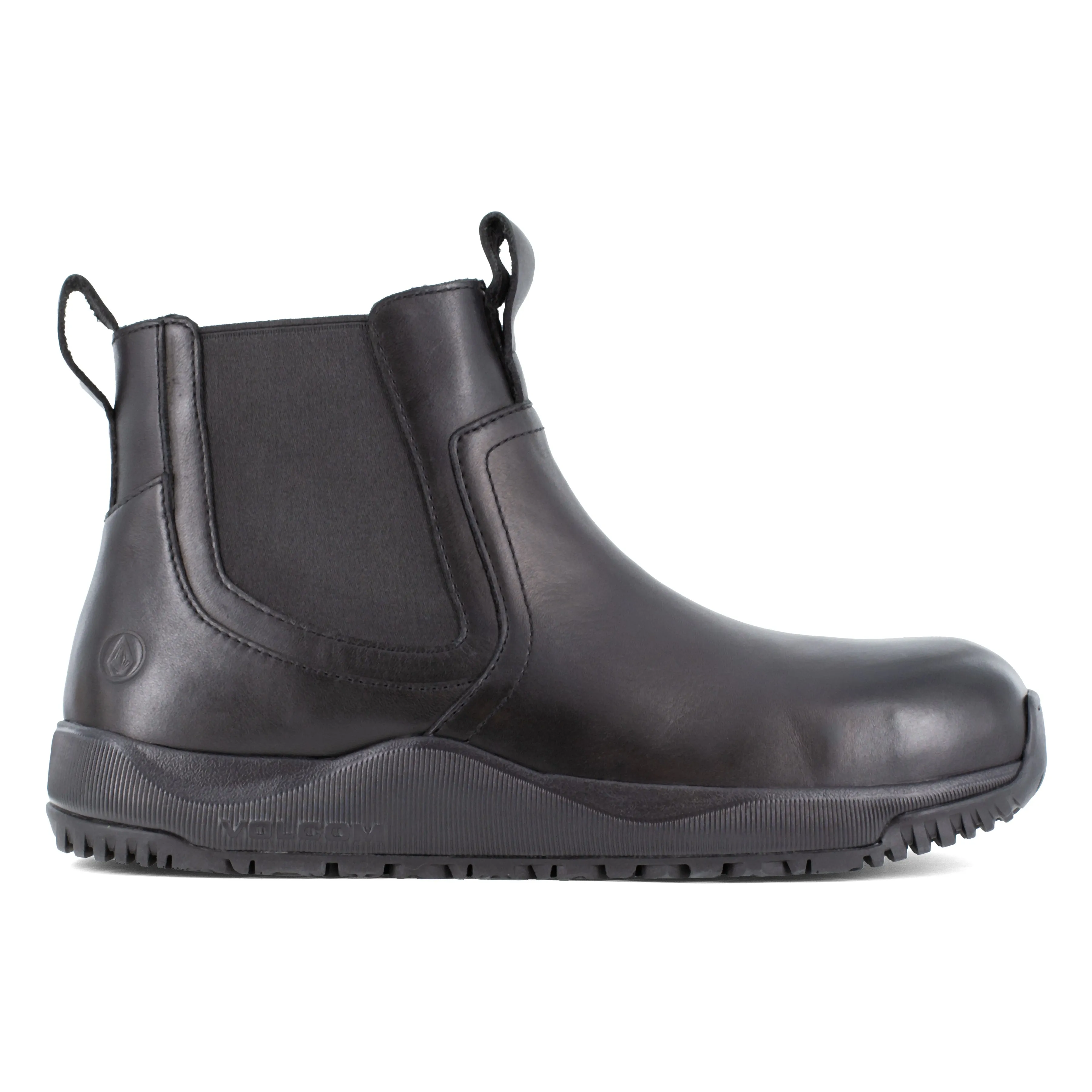 Volcom Men's Street Shield Comp Toe Slip On Station Duty Boot - Black - VM30706